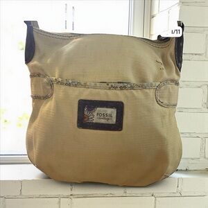 Fossil Floral Yellow Coated Canvas Crossbody - Gently Used​​​